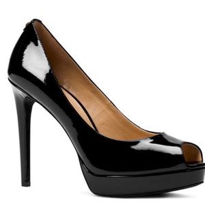 Michael Kors platform peep toes
